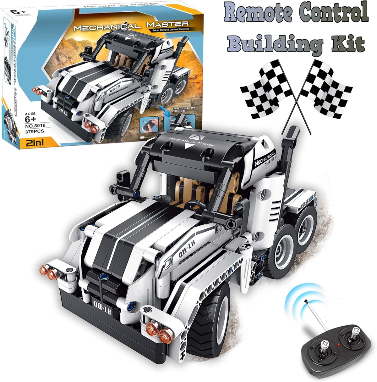 Building Toys 2 in 1 Remote Control Building Kit R77600
