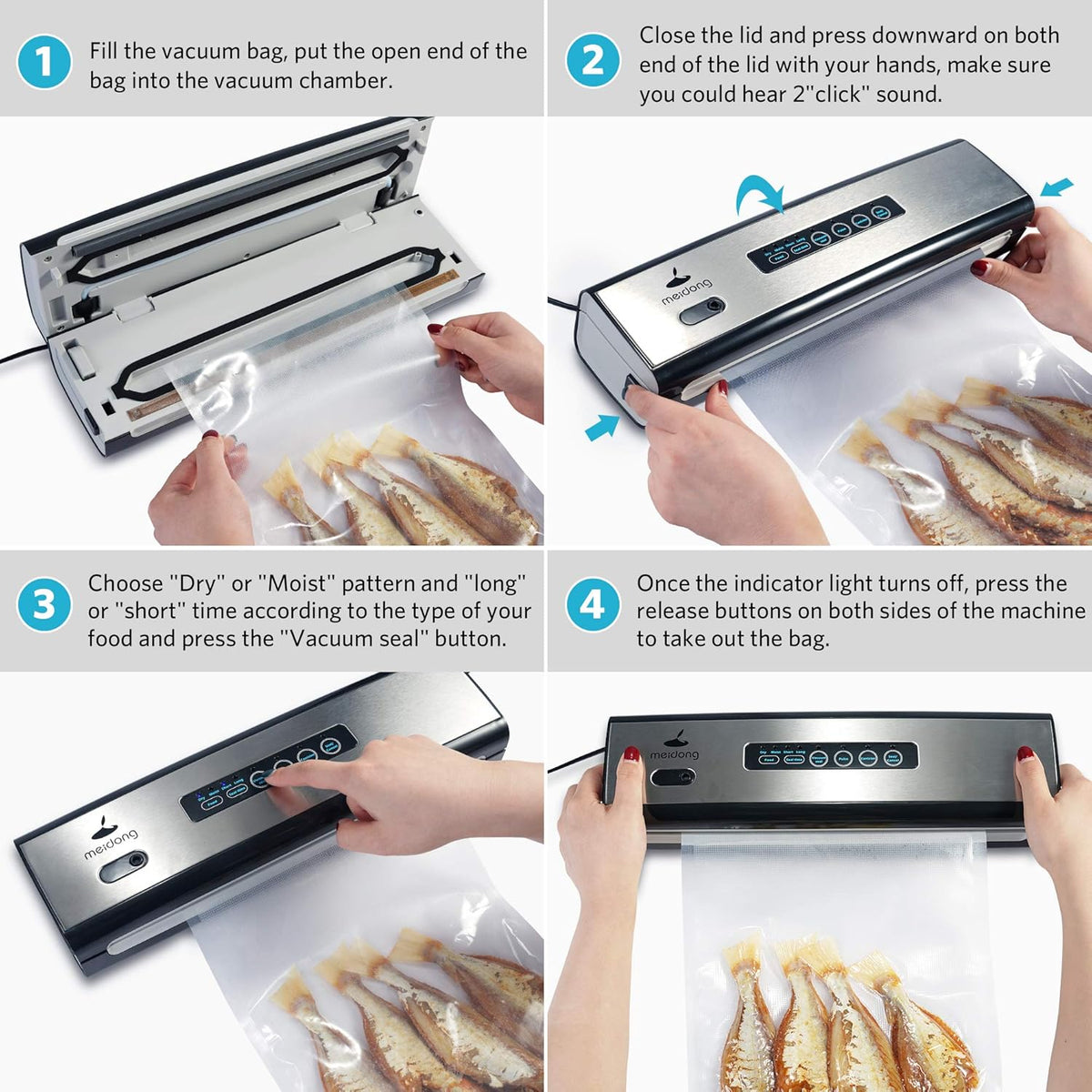 Compact Vacuum Sealer Machine with Starter Kit V25998