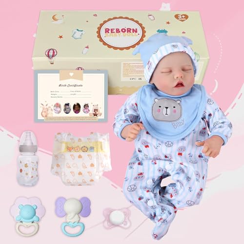 17 Inch Realistic Reborn Baby Doll with Feeding Kit B130198