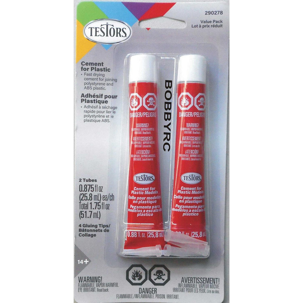 Testors Cement for Plastic Value Pack C7103