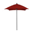 6 ft. Square Black Aluminum Market Patio Umbrella C945053