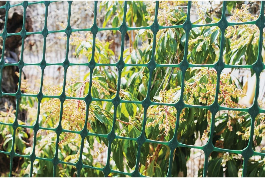 Green Polyethylene Garden Fence 2" X 2" Mesh K378996