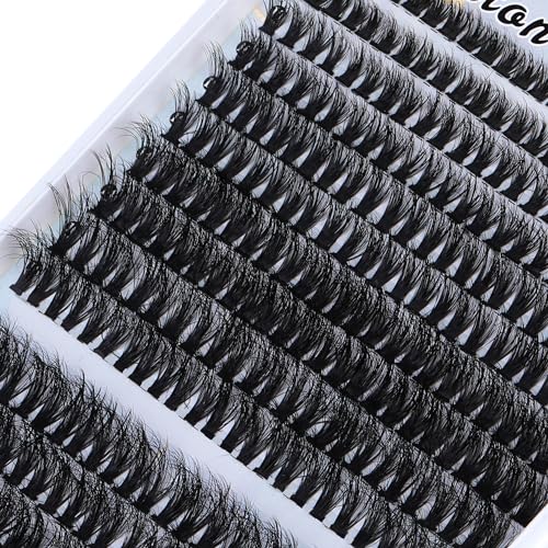 320pcs Individual Lashes D Curl Eyelash Extension Kit with Bond and Seal and Tweezers H33415