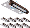 8-Pack 7 Inch 4.5W LED Hardscape Lighting 270° Swivel IP65 Waterproof 2700K N49530
