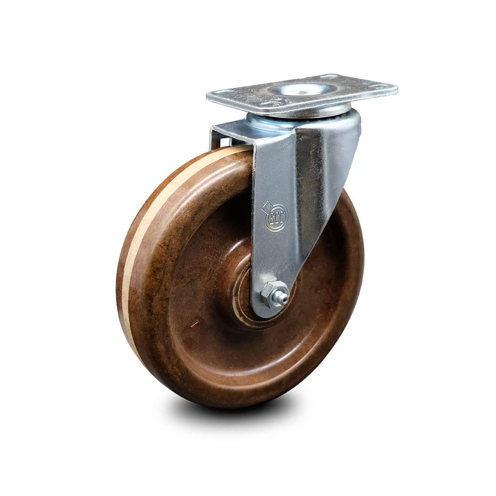 Brown High Temperature Phenolic Wheels Caster Set of 4 L629473