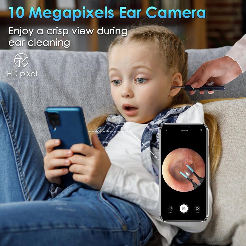 Ear Wax Removal Tool Camera with 10 Megapixels, 12 Ear Spoons, 2 Modes Y112058