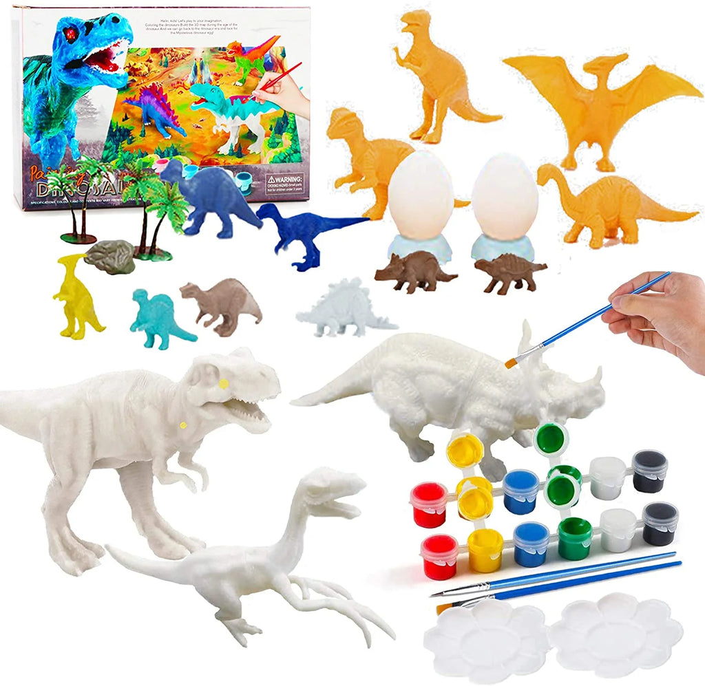Kids Dinosaur Painting Kit with Play Mat S204780