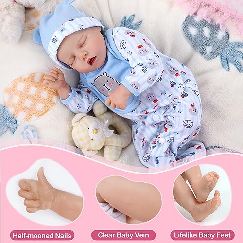 17 Inch Realistic Reborn Baby Doll with Feeding Kit B130198