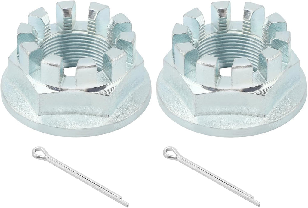 Front & Rear Axle Nuts with Pins 2Pcs U27396