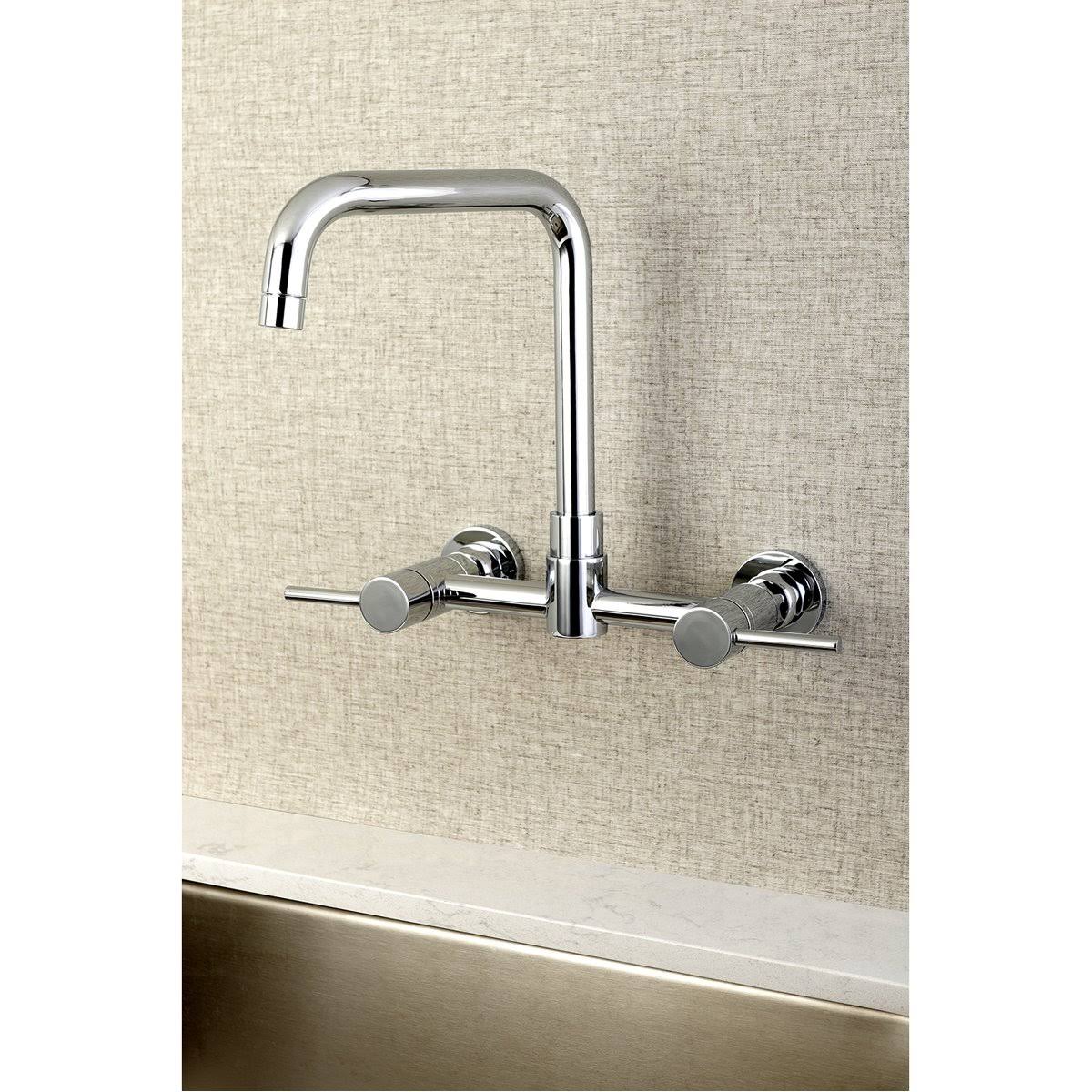 Oil Rubbed Bronze Wall Mount Kitchen Faucet D8418