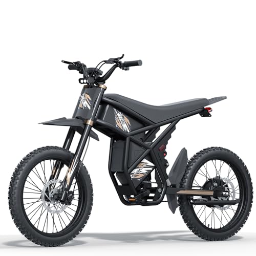 Electric Dirt Bike with 25" Motorcycle Tires, Full Suspension W18856