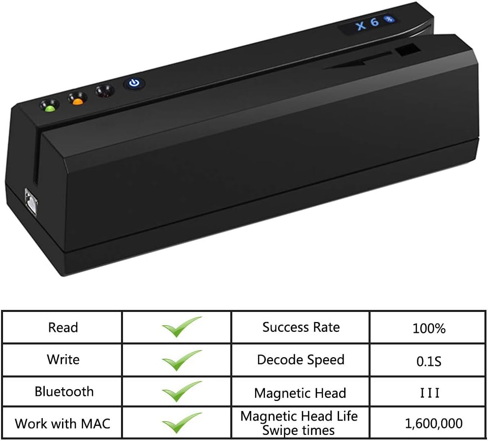 Bluetooth 4.1 Card Reader Writer Encoder O423