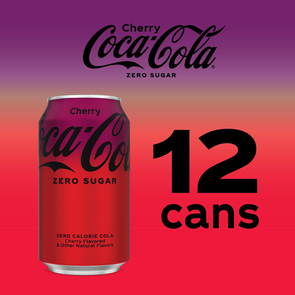 12 Fl Oz Cherry Zero Soda (pack of 12) L9095