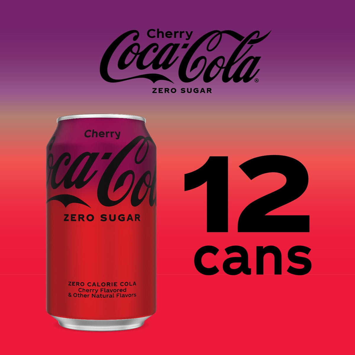 12 Fl Oz Cherry Zero Soda (pack of 12) L9095