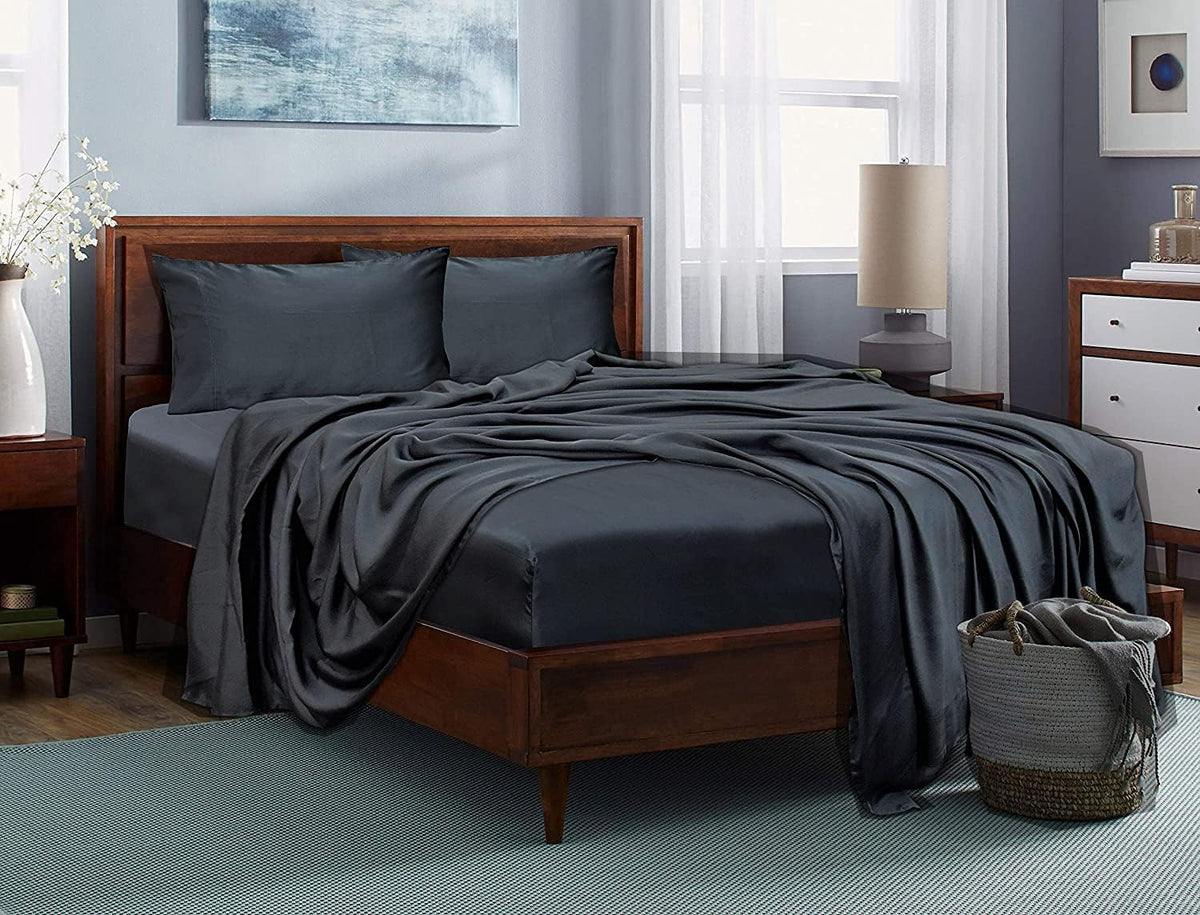 100% Tencel Lyocell Bed Sheets Set 5PC Split King Taupe T37650