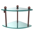 Two Tier Corner Glass Shelf R163