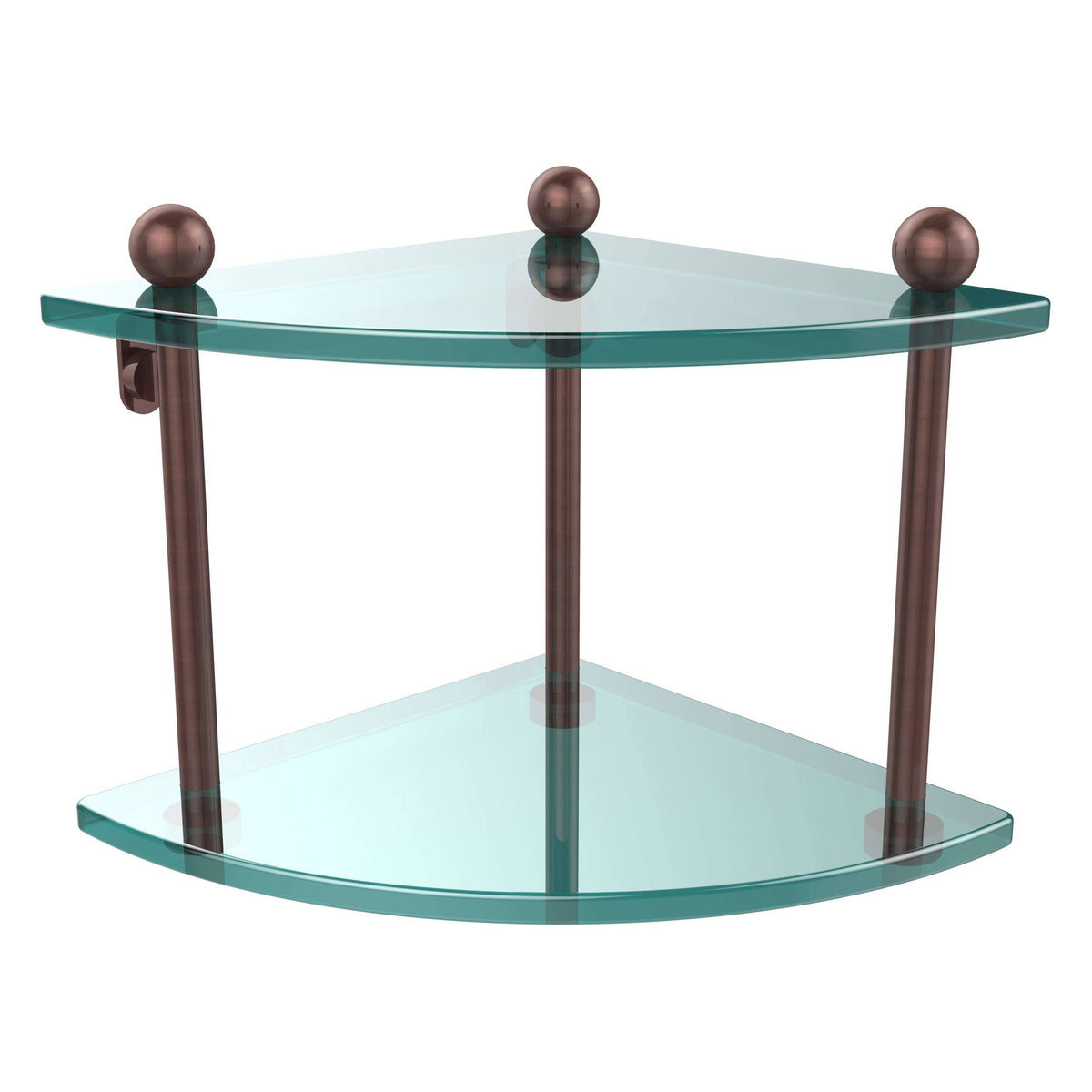 Two Tier Corner Glass Shelf R163