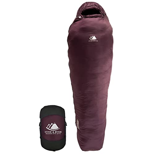 0°F Synthetic Mummy Sleeping Bag with Compression Stuff Sack J7289