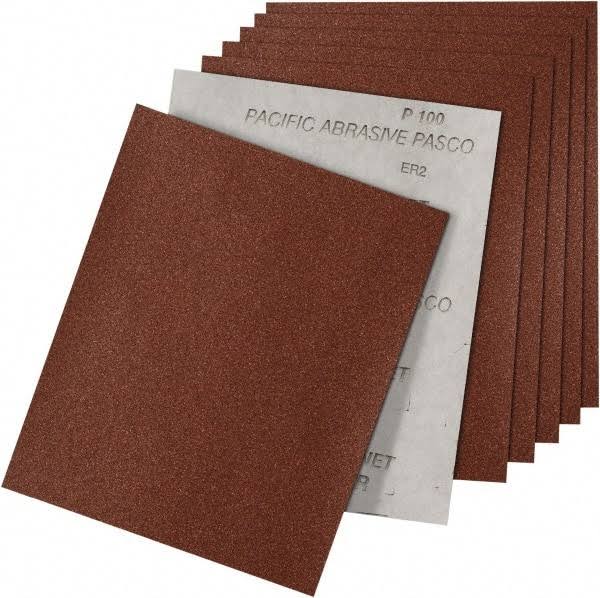 100 Grit Aluminum Oxide Sanding Sheet E592456