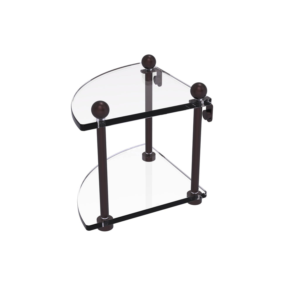 Two Tier Corner Glass Shelf R163