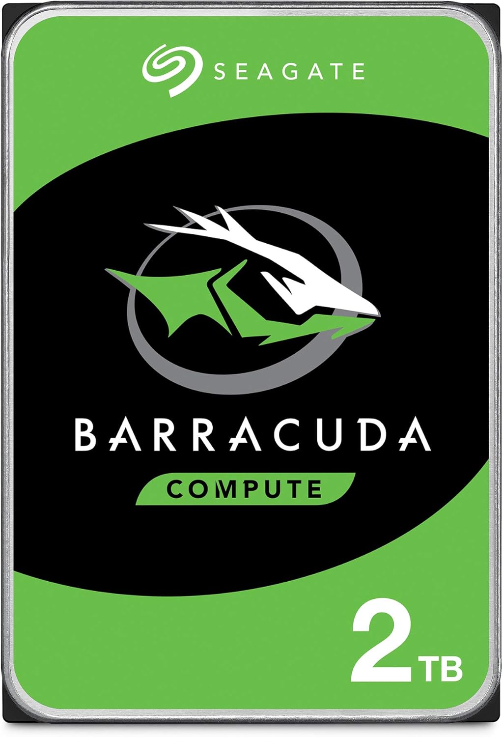 White Mid-Tower Tempered Glass Case & 2TB 3.5 Inch Internal Hard Drive Z894