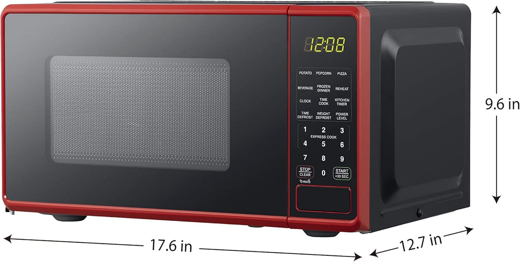 Compact Countertop Microwave Oven 0.7 Cu. Ft. 700-Watts with LED Digital Display U17661