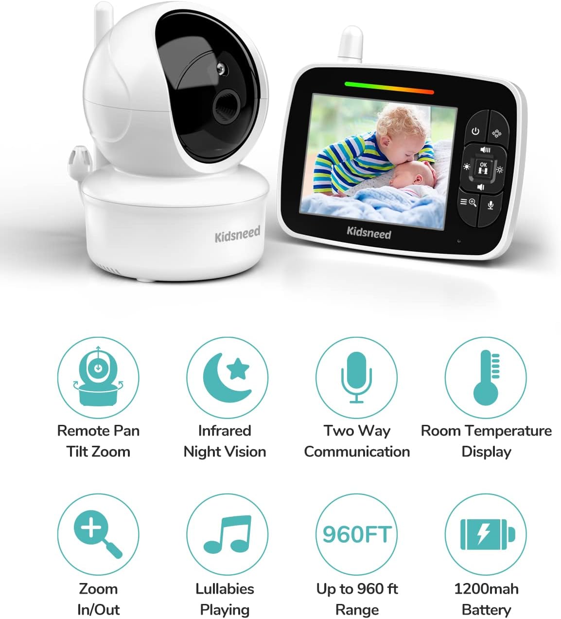 Video Baby Monitor with Camera and Audio M40859