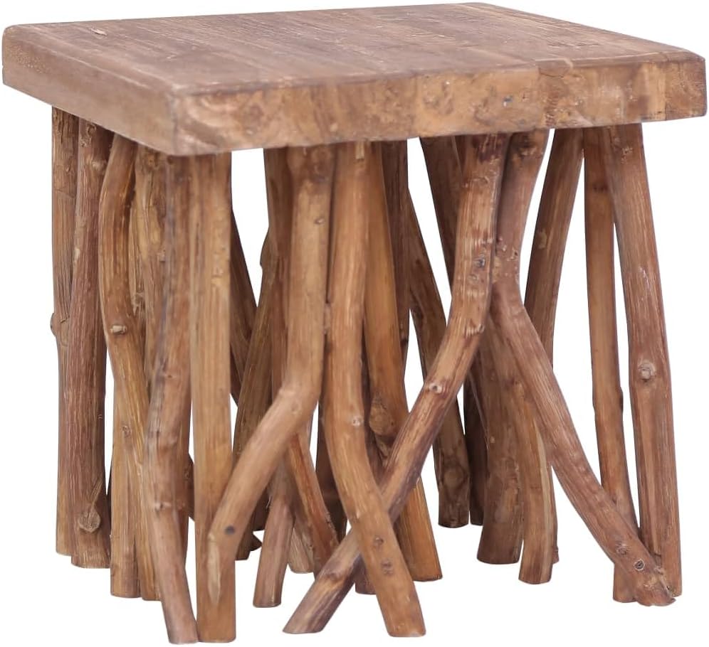 Solid Wood Coffee Table with Log Legs H31003