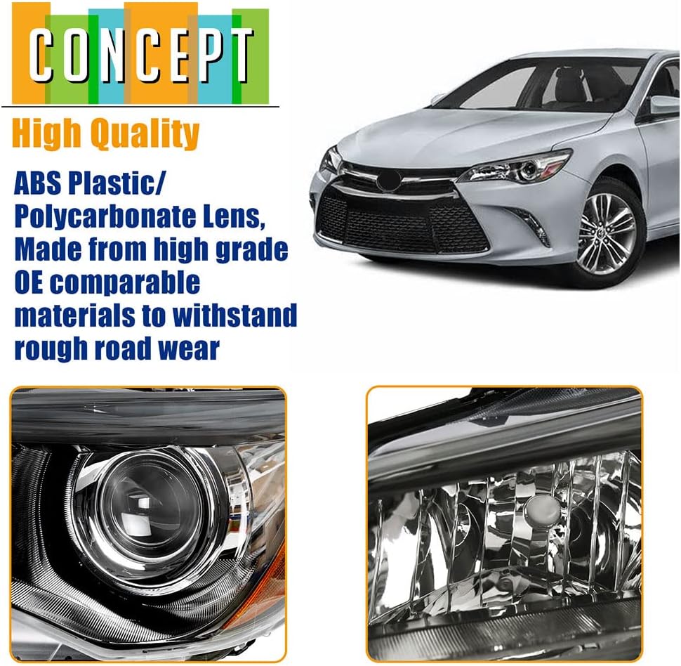 Black Housing Headlights Driver & Passenger Side O338