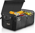 Black Collapsible Car Trunk Organizer with Lid F6509