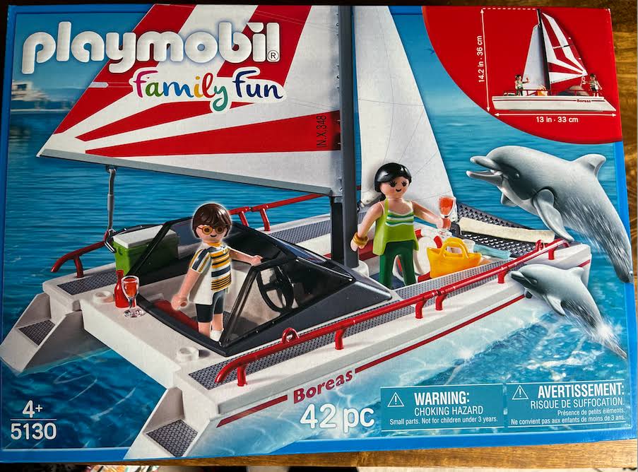 Catamaran with Dolphins W6508