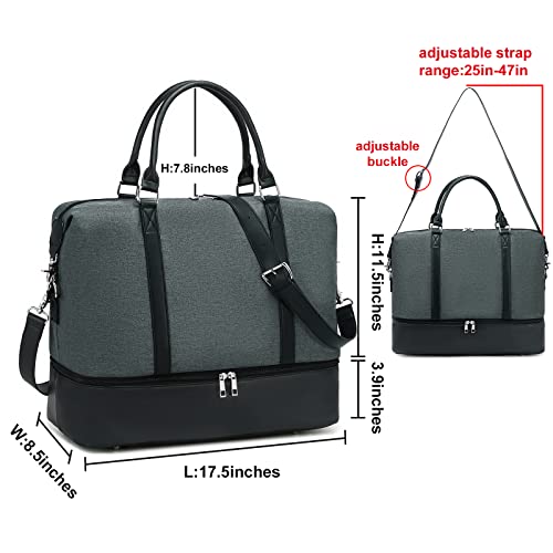 Travel Weekender Bag with Shoe Compartment B86707