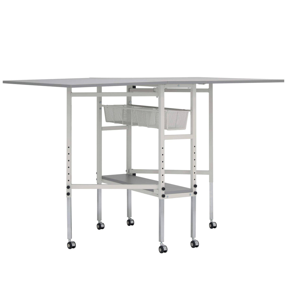 Adjustable Folding Craft Table with Metal Drawers X948