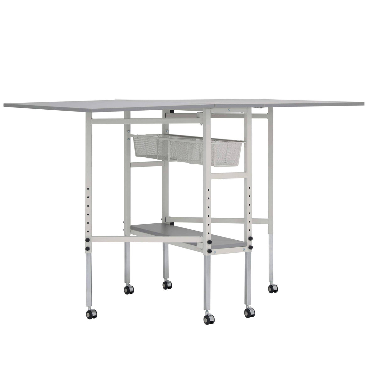 Adjustable Folding Craft Table with Metal Drawers X948
