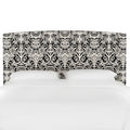 Upholstered Headboard Black White J236554