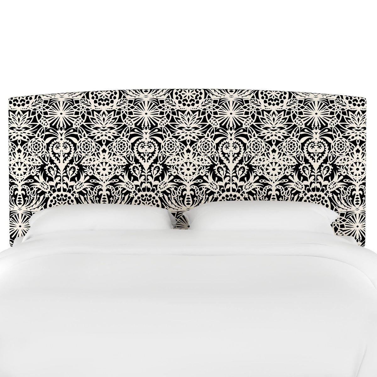 Upholstered Headboard Black White J236554
