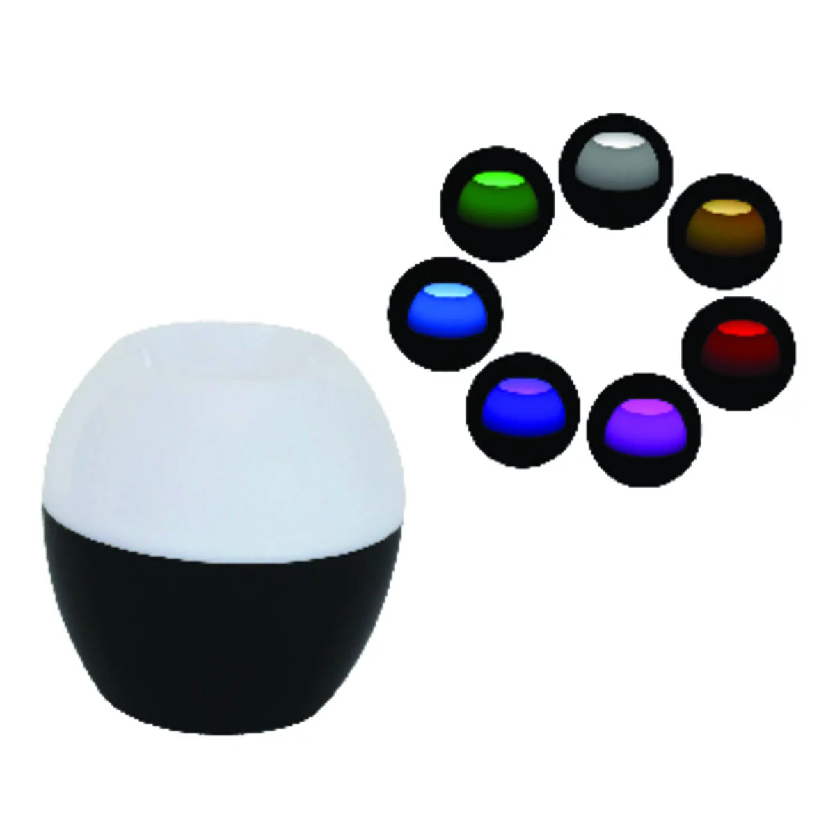 Portable Bluetooth Speaker with LED Lighting, Black A6875