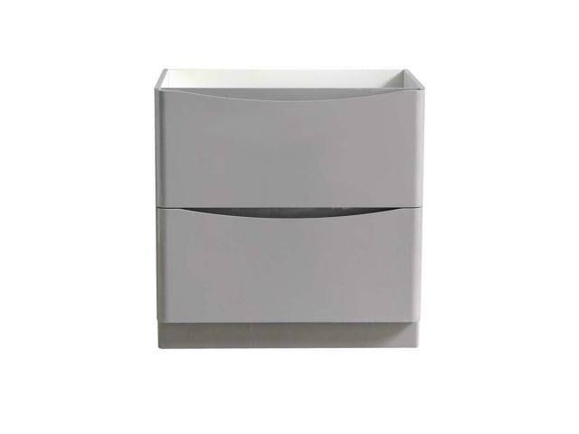 Glossy Gray Free Standing Bathroom Cabinet G947
