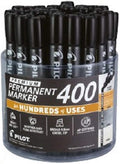 40 Markers Permanent Markers, Broad Point Chisel Tip, Black Ink M300