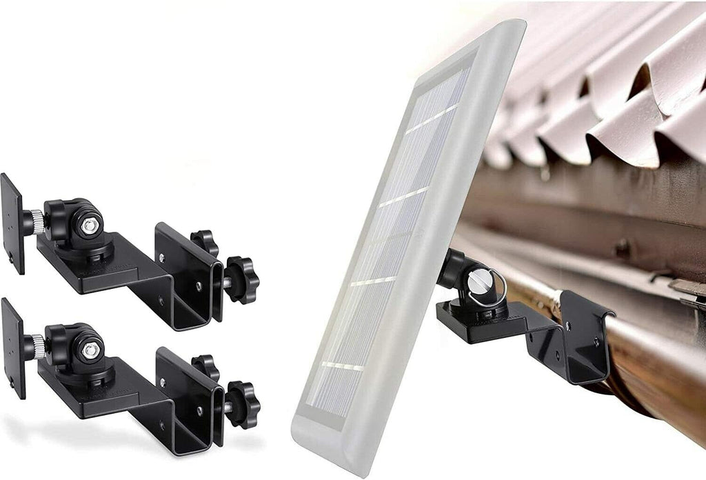 Gutter Mount for Cams & Solar Panels (2 Pack, White) H1370