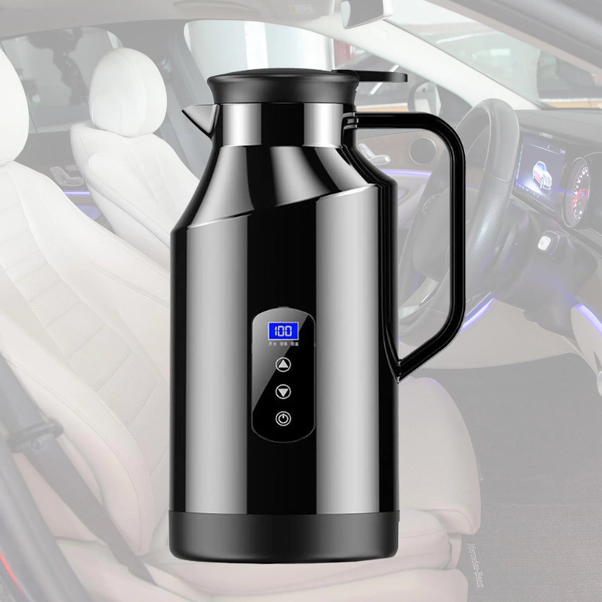 1200ml Stainless Steel Car Kettle D4899