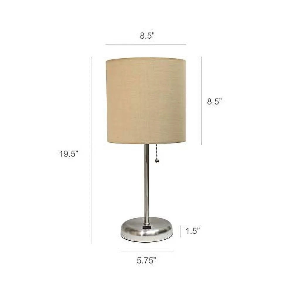 Stick Lamp with Fabric Shade O1419