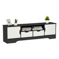 Black TV Stand with Drawer and Cabinet Q57817