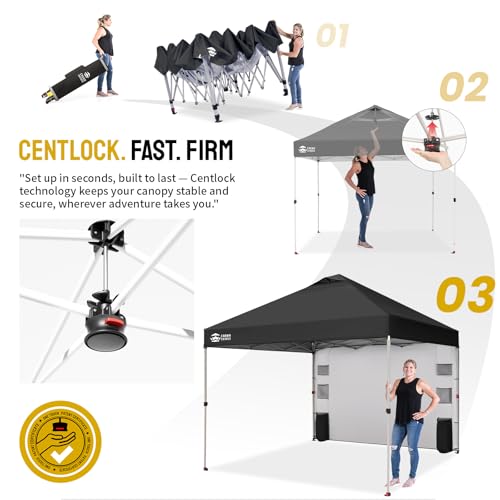 10x10 Pop Up Canopy Tent with Sidewall V32814