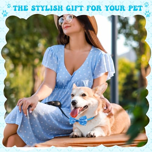 80 Pcs Dog Bow Ties Assorted Pattern D6584