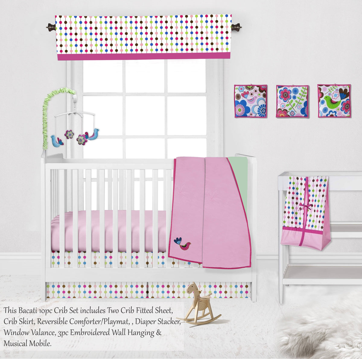 10 PC Crib Bedding Set R429
