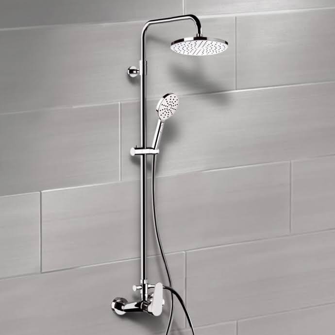 Exposed Shower Pipe Set with Two Way Mixer U3007