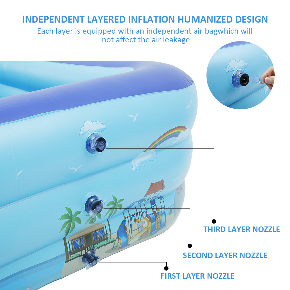 Inflatable Swimming Pool for Kids Adults Family U8246