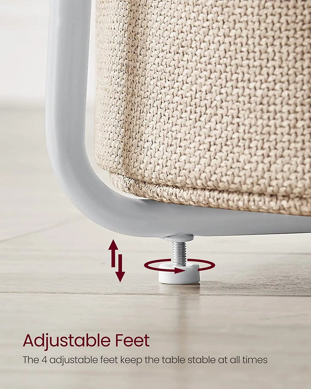 Round Side Table with Fabric Storage Basket G5077