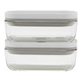 2pc Small Glass Vacuum Container Set C280379